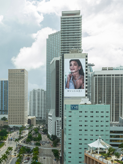 out of home billboard advertising in miami florida for bvlgari