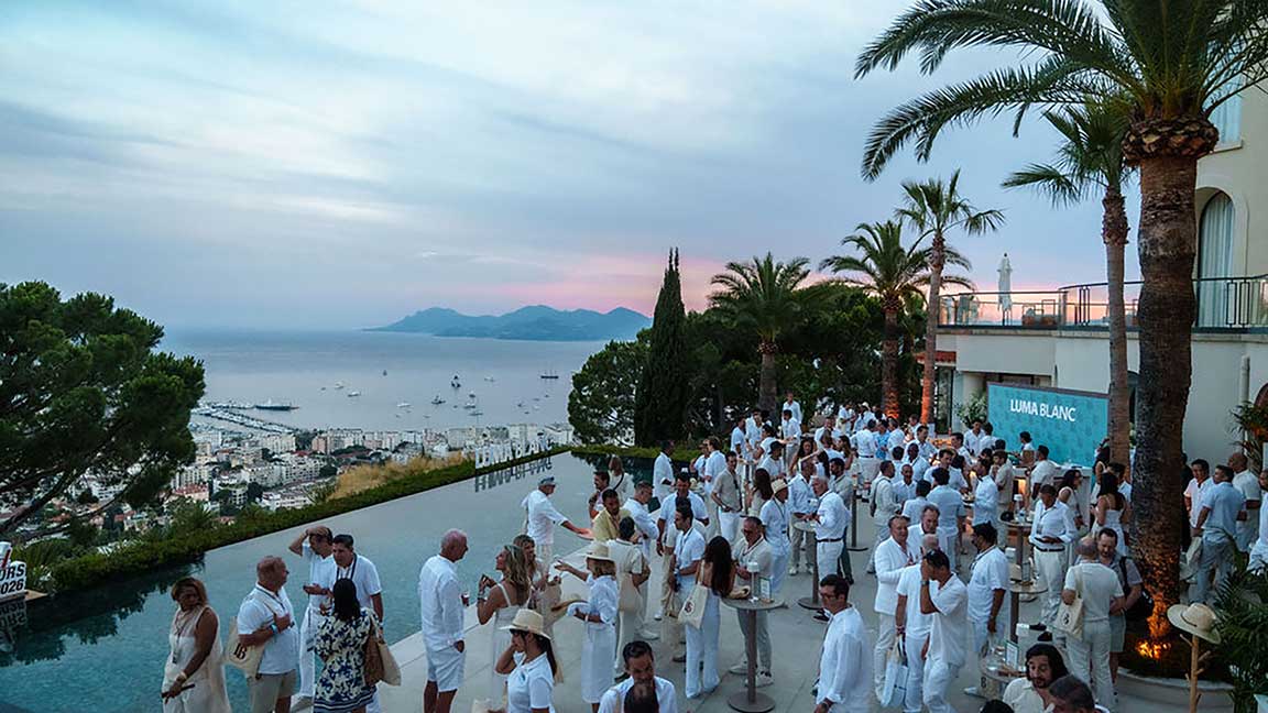Luma Blanc party at Cannes Lions 2026, sponsored by OUTFRONT