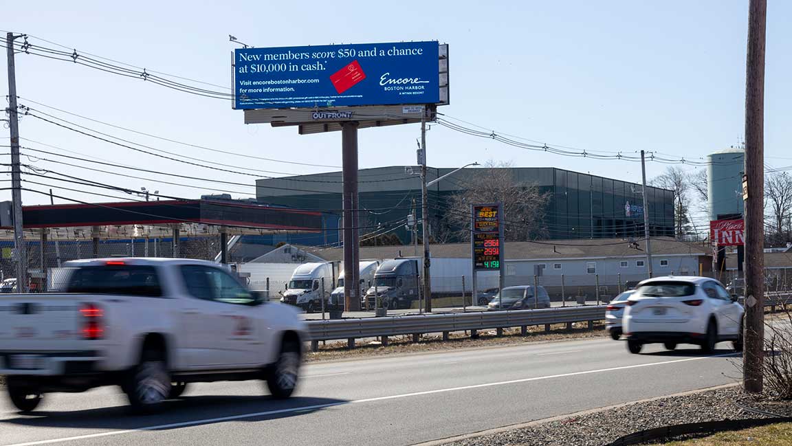 Billboard in Boston for Encore Casino Hotel