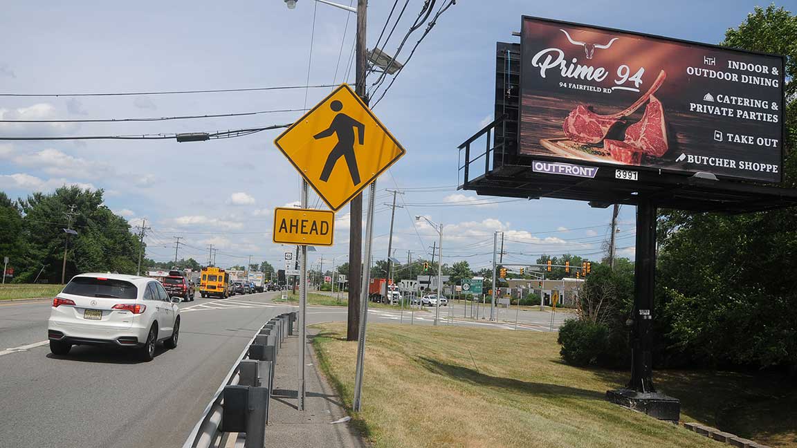 Traditional static advertisement for Prime 94 Steakhouse in New Jersey
