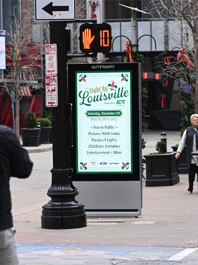 out of home advertising kiosks in louisville