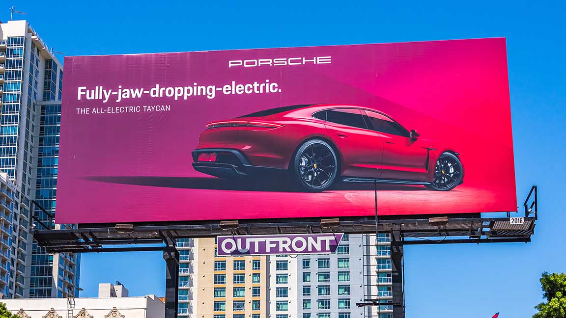 Billboard for Porsche