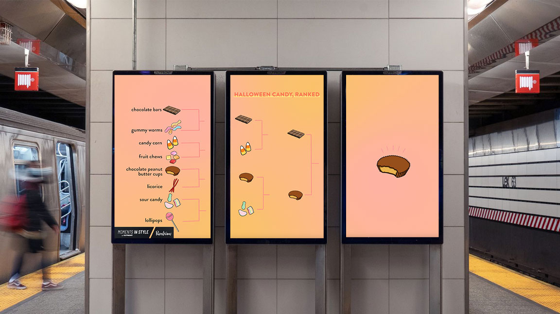 out of home digital transit advertising moments in style