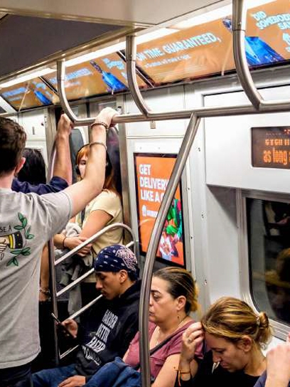 grubhub transit out of home advertising