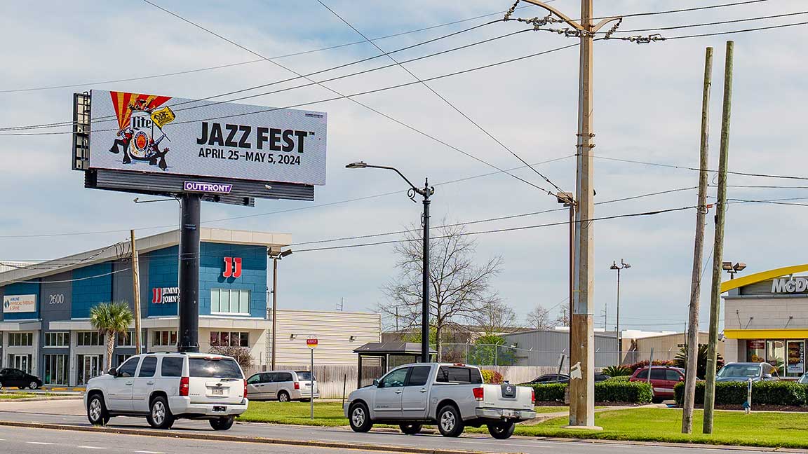 Billboard for New Orleans Jazziest