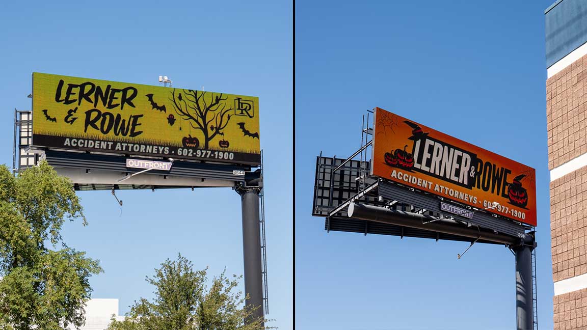 Contextually relevant billboard campaign from Lerner & Rowe