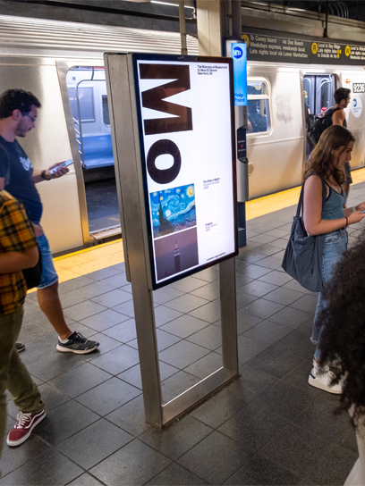 out of home advertising moma transit new york city