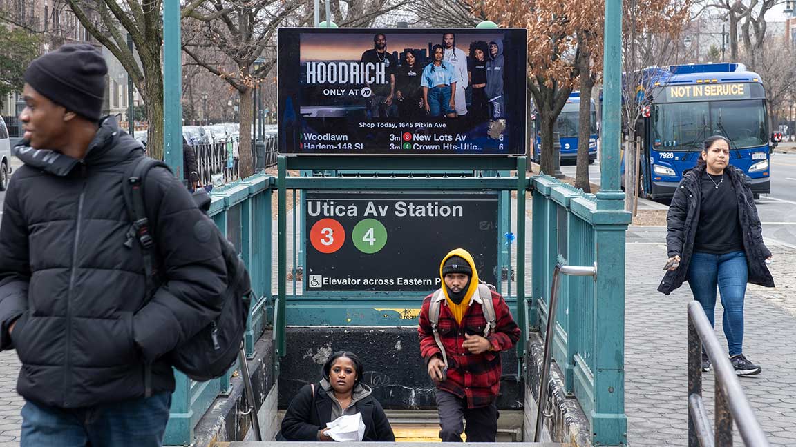 Digital urban panel campaign for Finish Line/JD Sports