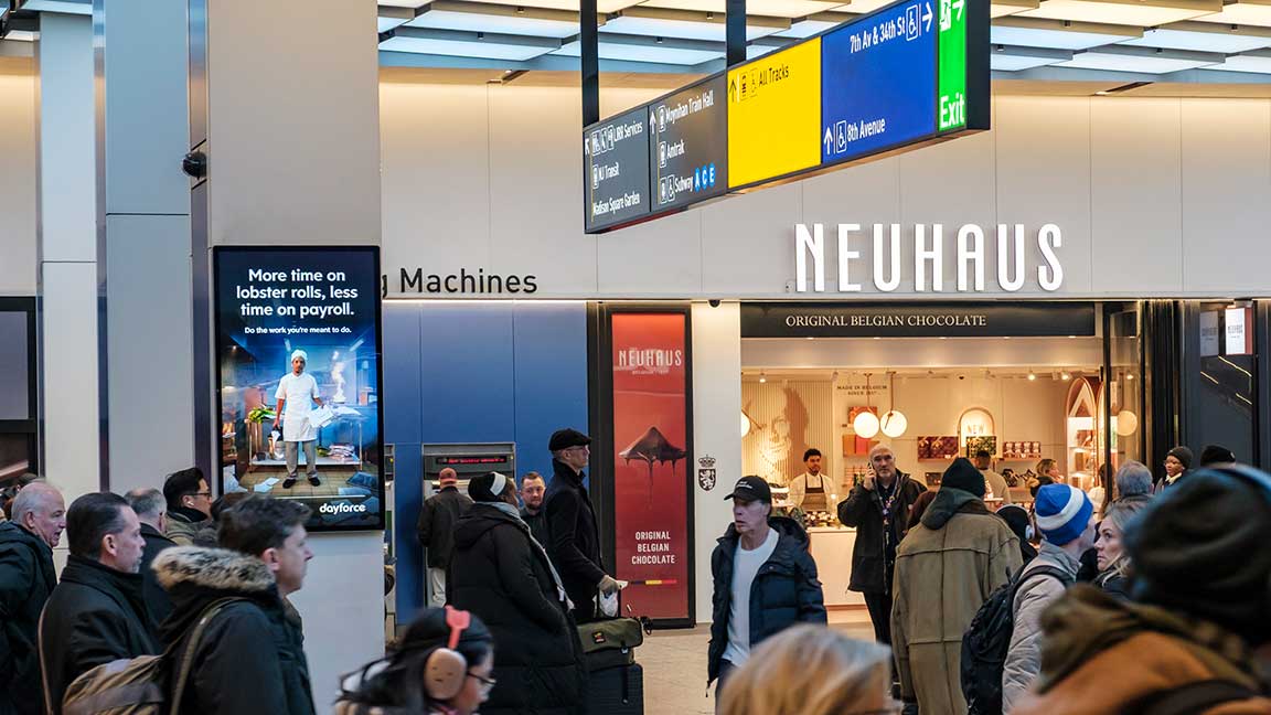 Workday DOOH advertisement on Liveboard in NYC
