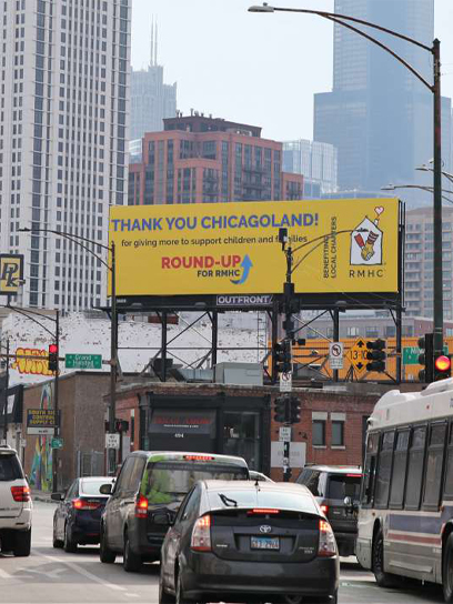 chicago ronald mcDonald house out of home billboard advertising