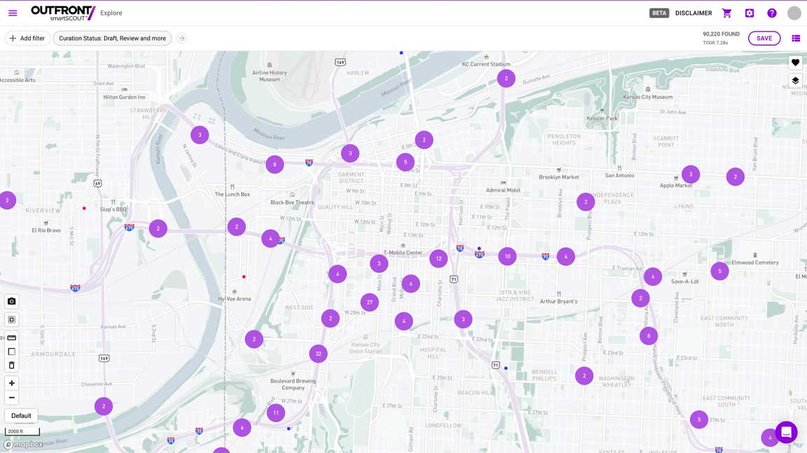 View of Kansas City SmartScout data