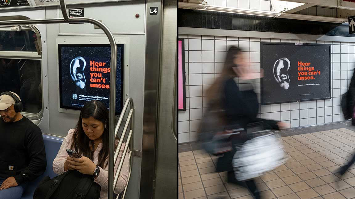 out of home subway advertising spotify