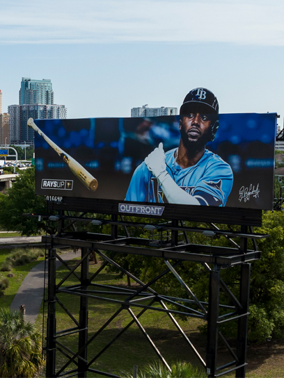 out of home billboard advertising in tampa florida for the rays