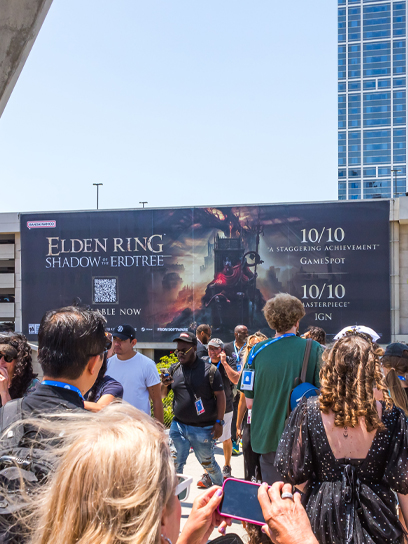 out of home wallscape advertising san diego comic con