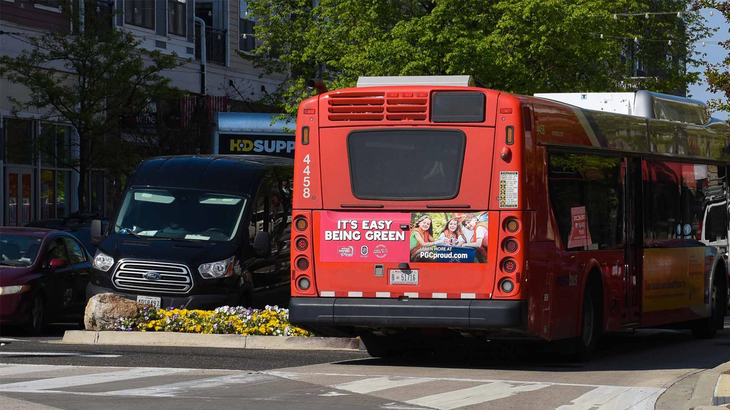 prince georges county department of the environment bus out of home advertising in washington dc