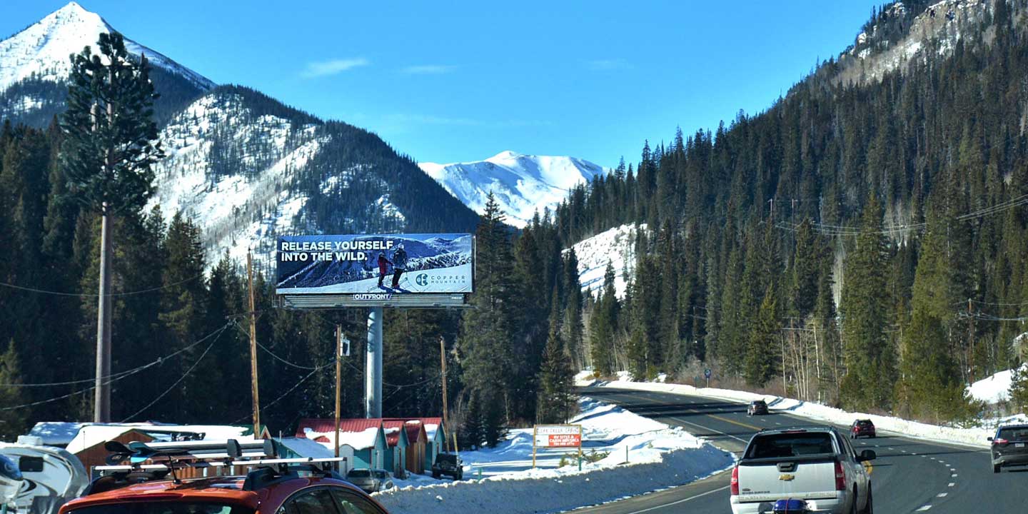 out of home billboard advertising in denver colorado for cooper mountain