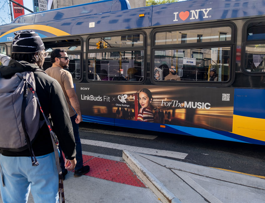 Sony LinkBuds x Olivia Rodrigo - OOH Advertising Case Studies