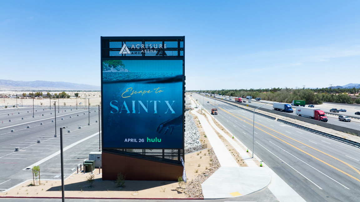 digital out of home advertising in new york city for hulu