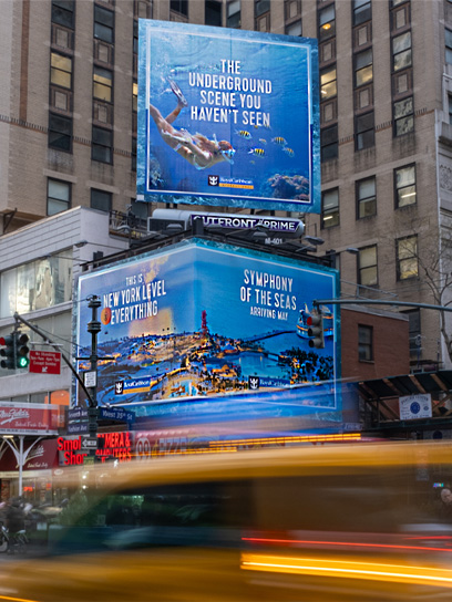 outfront digital out of home advertising royal caribbean new york city