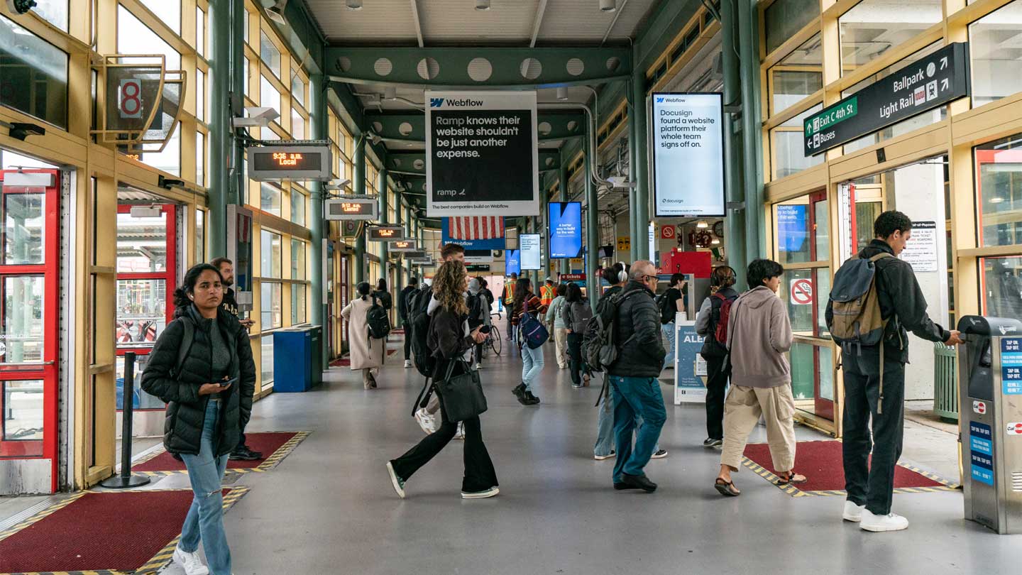 out of home transit advertising san francisco webflow