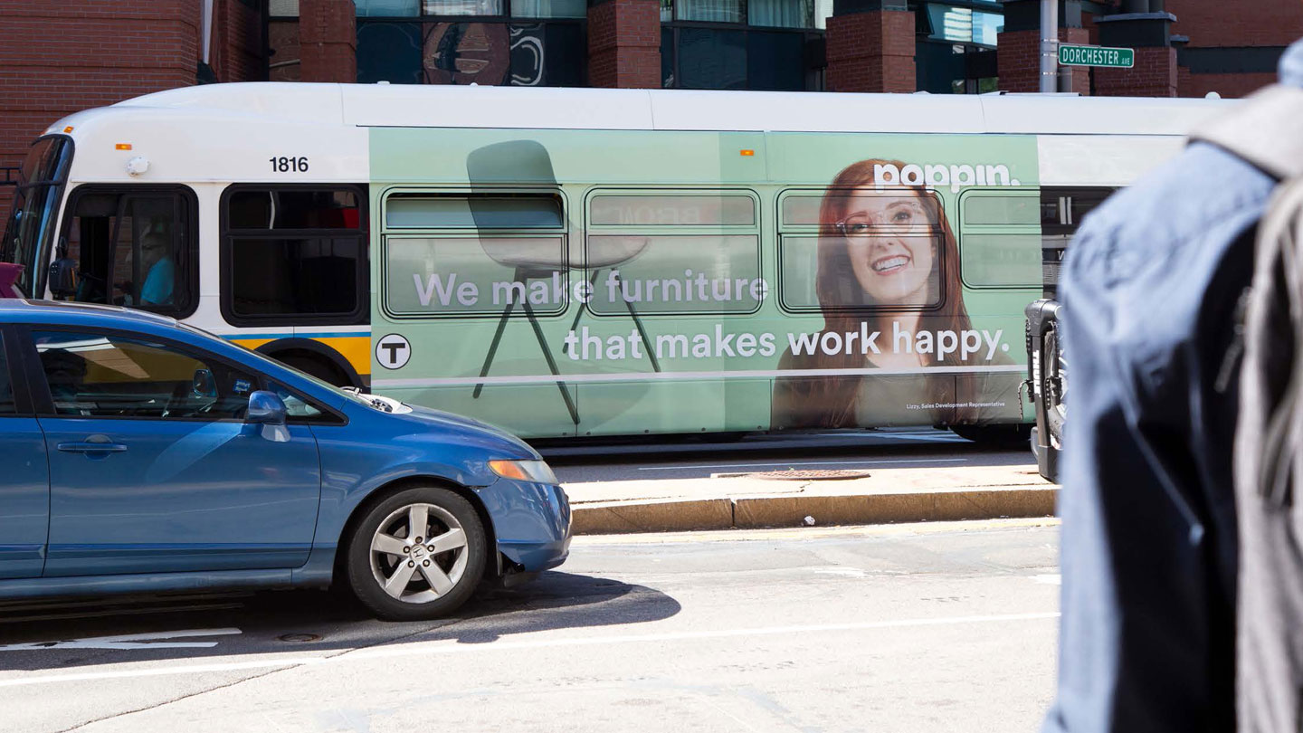 out of home advertising poppin