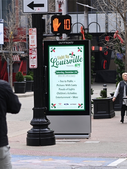 out of home advertising kiosks in louisville