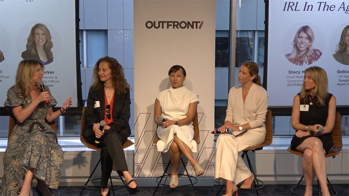 OUTFRONT CMXO Stacy Minero moderates AMA panel, The Return to Real: IRL in the Age of AI