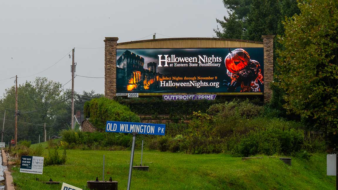 DOOH billboard for Eastern State Penitentiary 