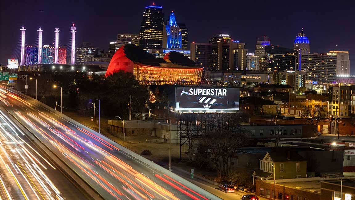 adidas billboard in Kansas City