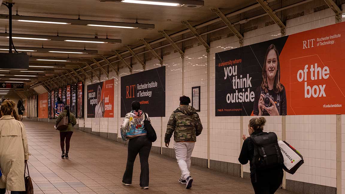 RIT Station Domination at Times Square/42nd Street in New York