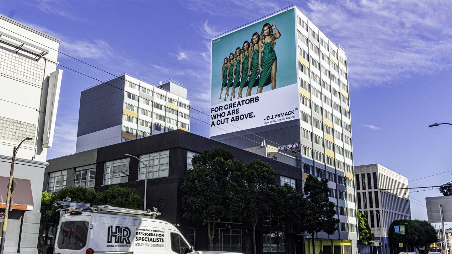 out of home advertising wallscape