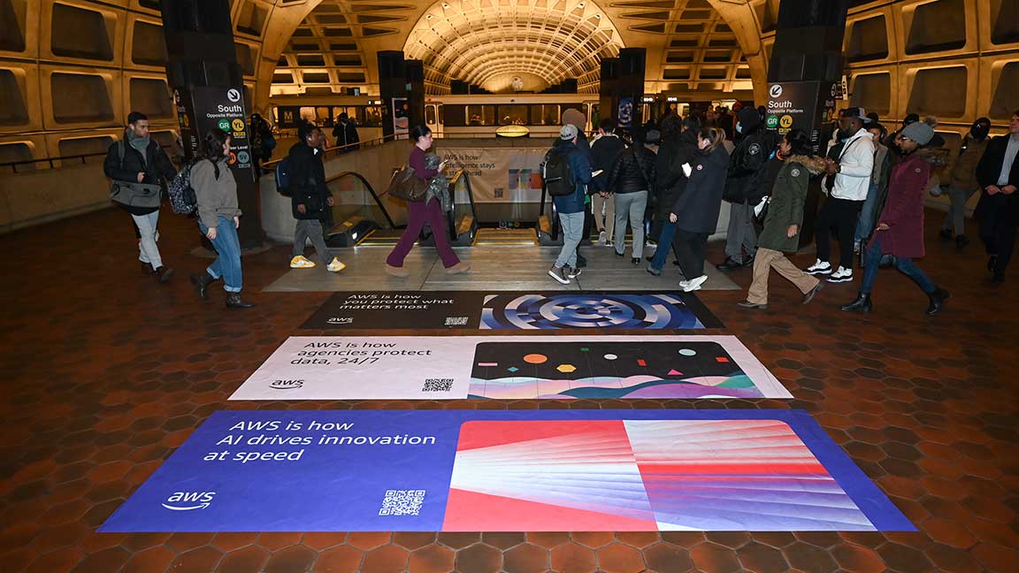 AWS Station Domination at WMATA Federal Triangle Metrorail