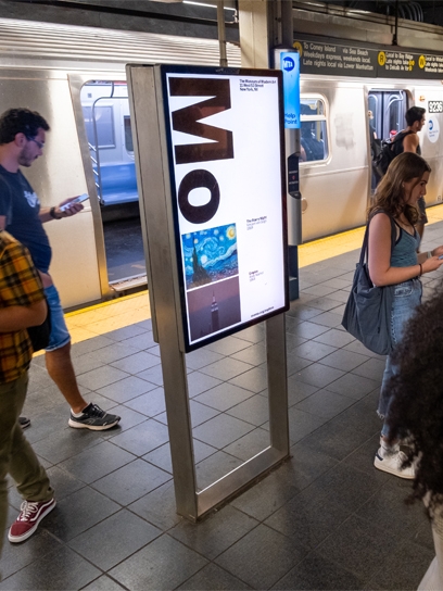 out of home advertising moma transit new york city