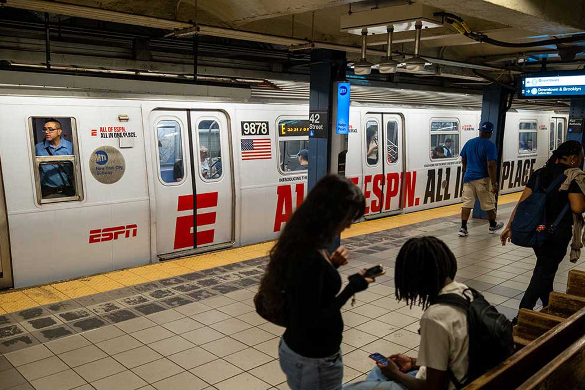 From E Train to ESPN Train: How IRL Advertising Made ESPN Unlimited’s Launch Unignorable