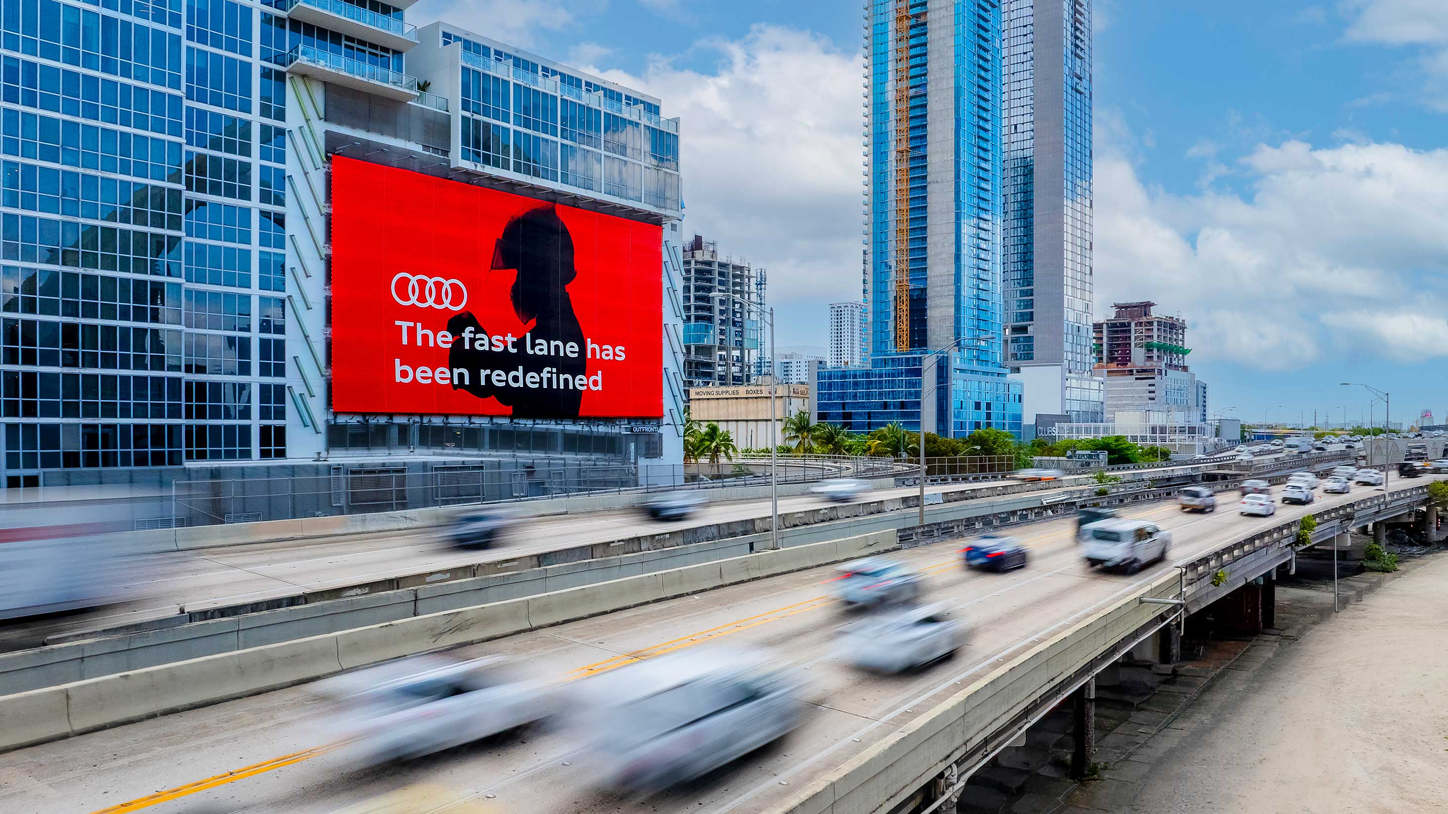 Audi wallscape in Miami