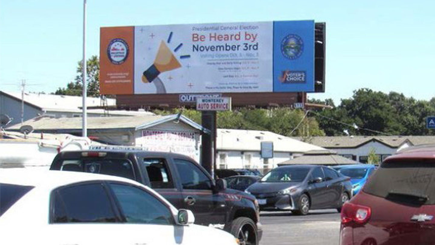 santa clara registrar of voters out of home advertising