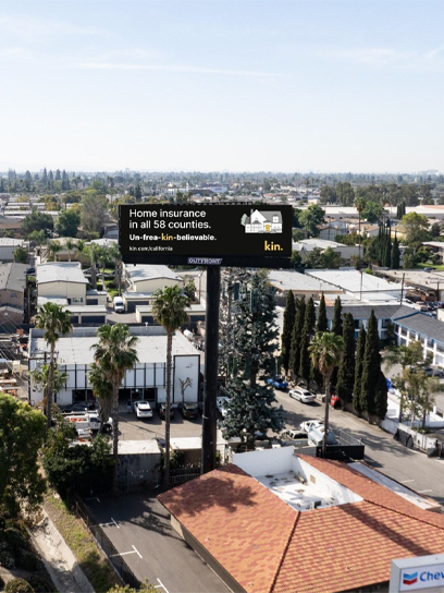 kin insurance billboard advertising