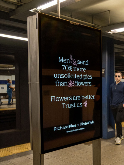 out of home digital transit advertising plenty of fish