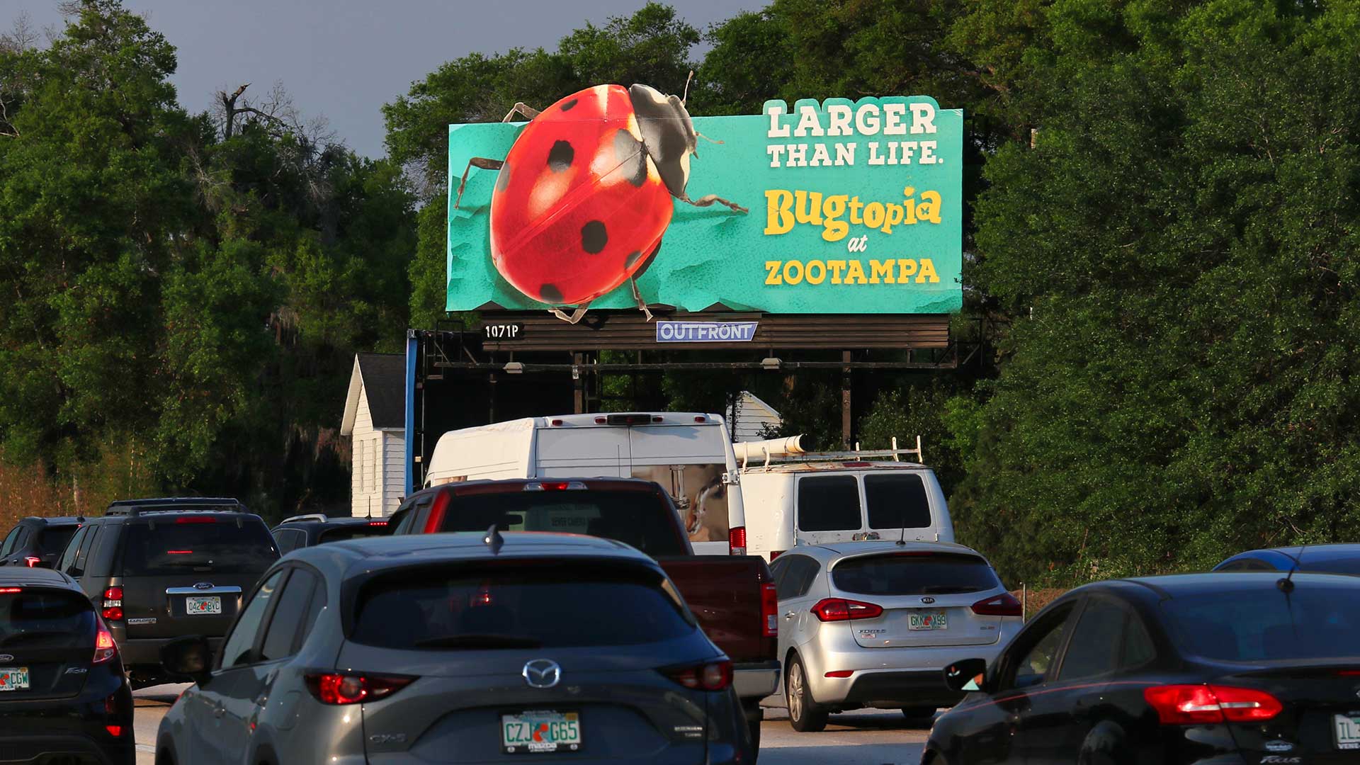 ZooTampa billboard with ladybug extension