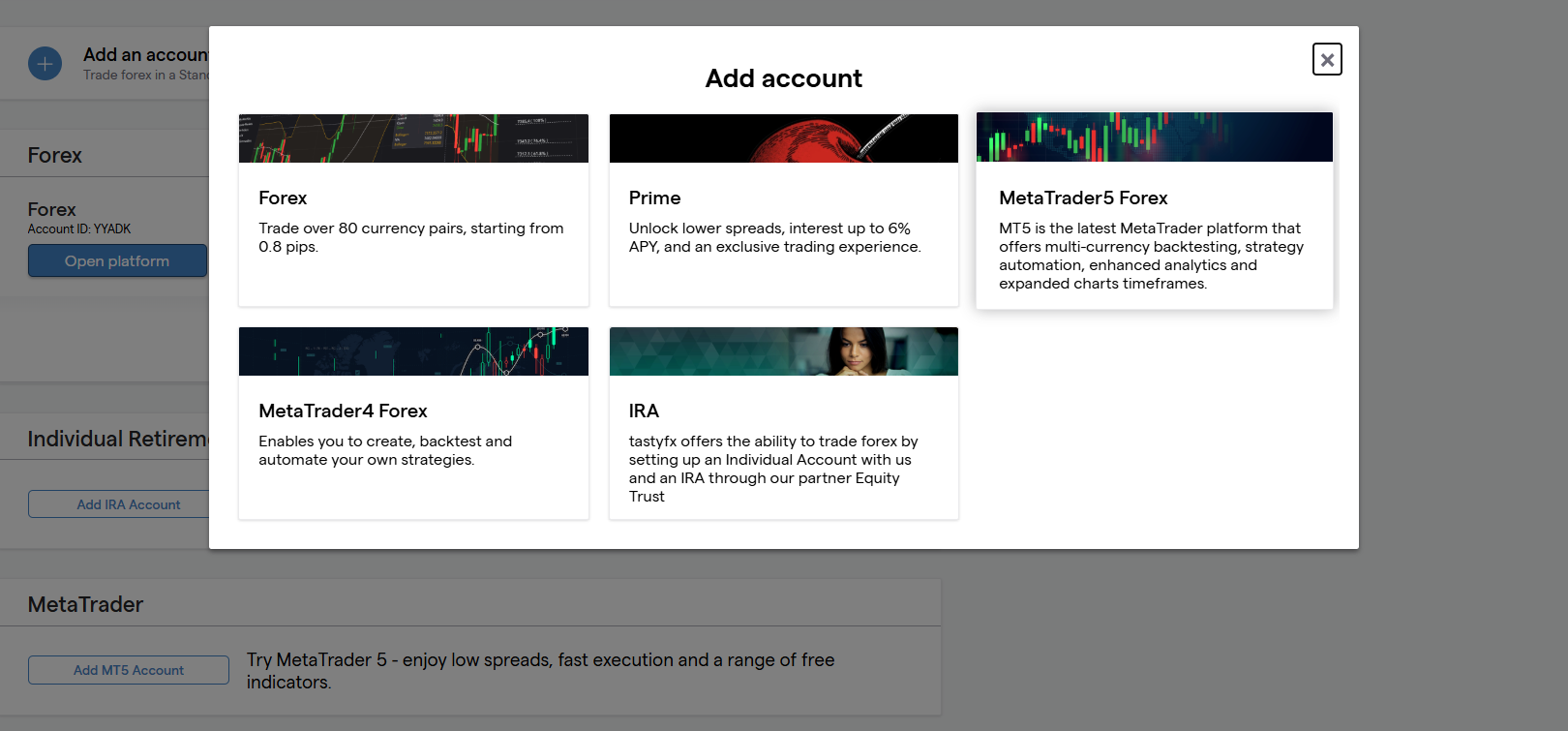 acconuts dashboard