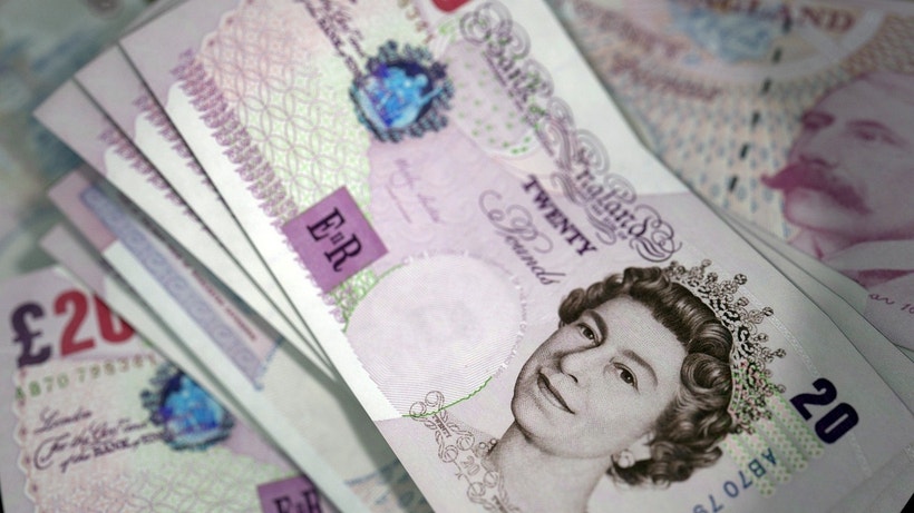 British pound in bill form