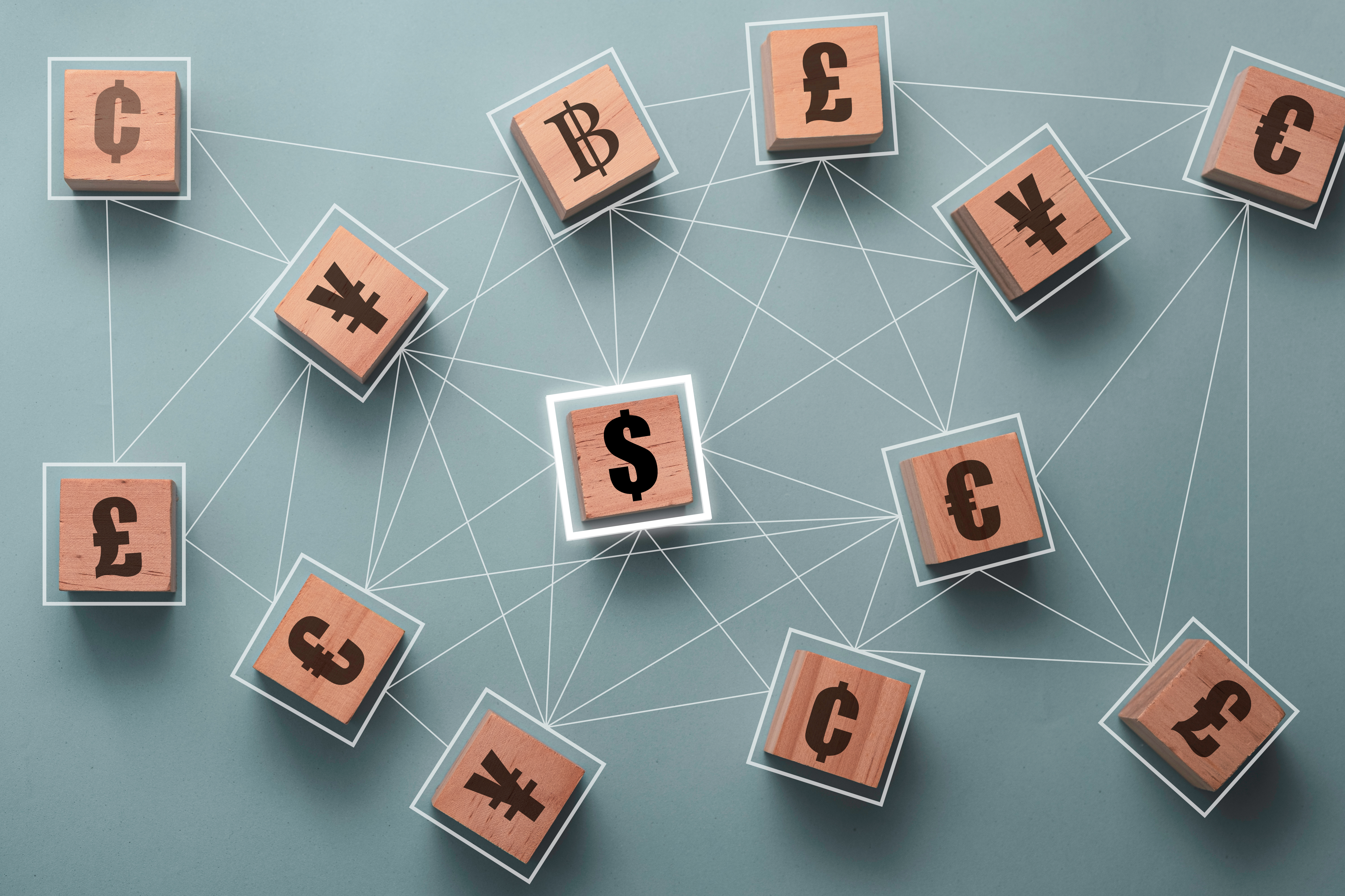 blocks featuring currency symbols