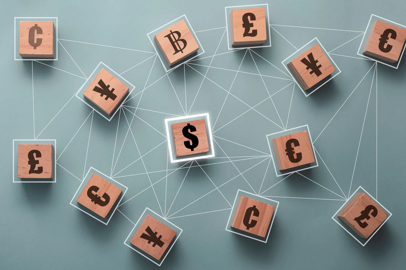 blocks featuring currency symbols