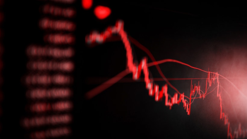 red price graph moving lower