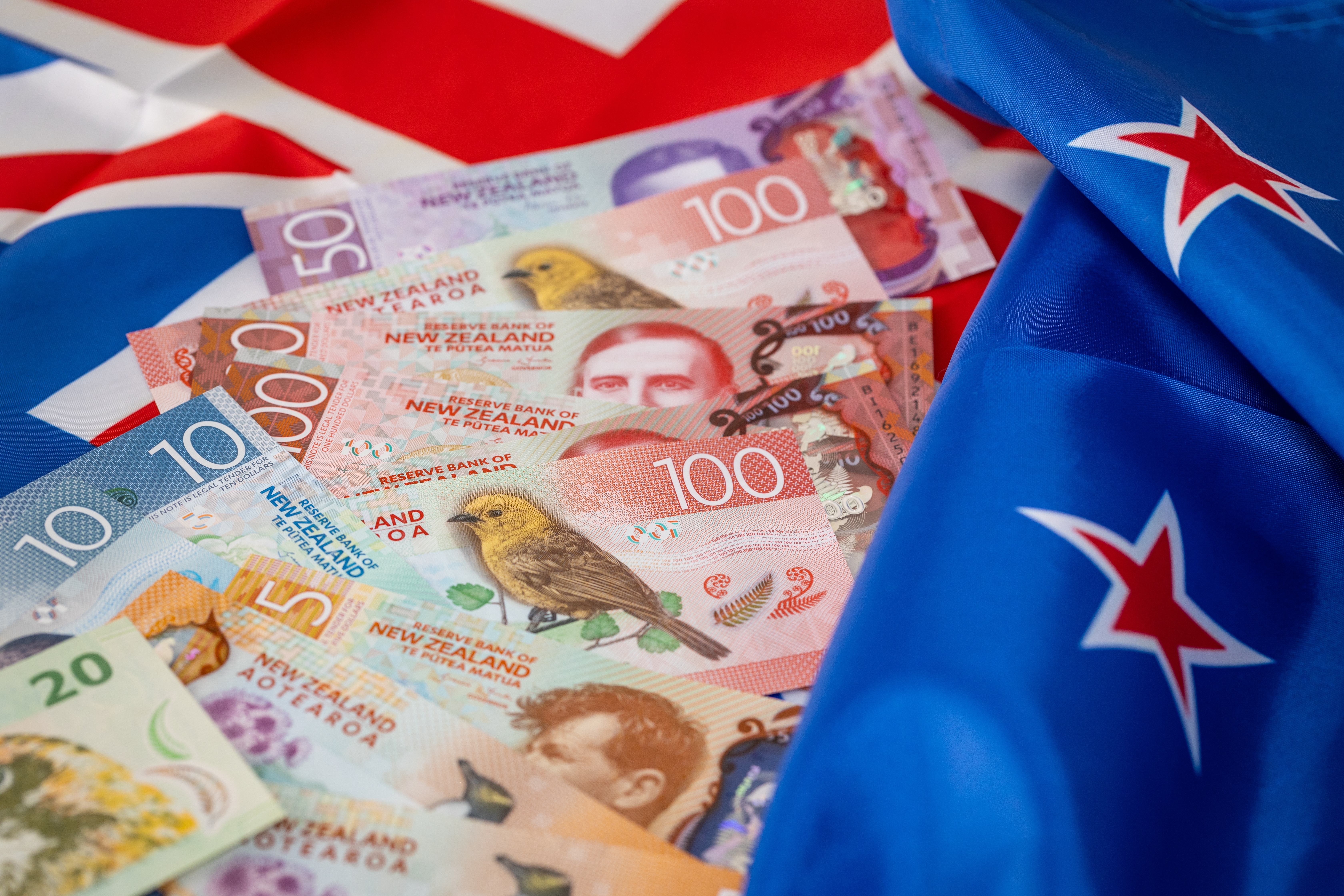 new zealand flag and currency