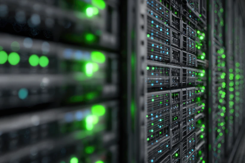 Data server close up