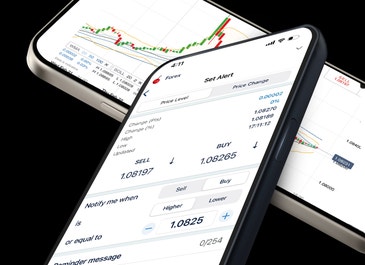 Trading alerts on a phone
