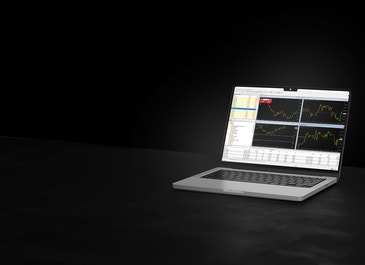 tastyfx platform on black background