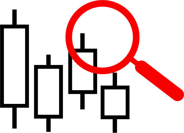 trading candles and microscope