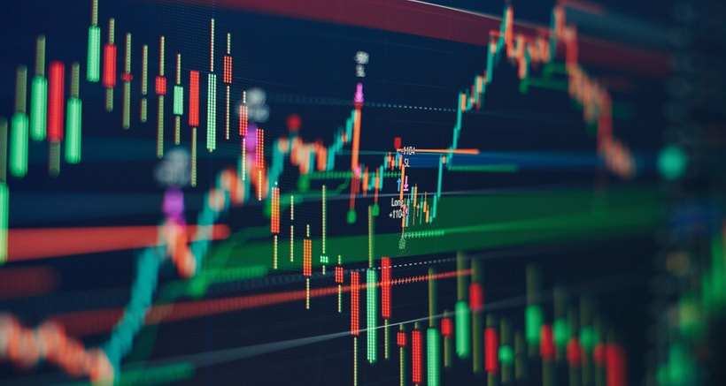candlestick graph green/red